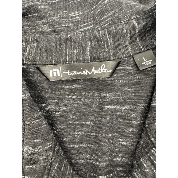Travis Mathew Polo Shirt‎ Mens Medium Blue Lightweight Golf Casual Performance - Picture 5 of 7
